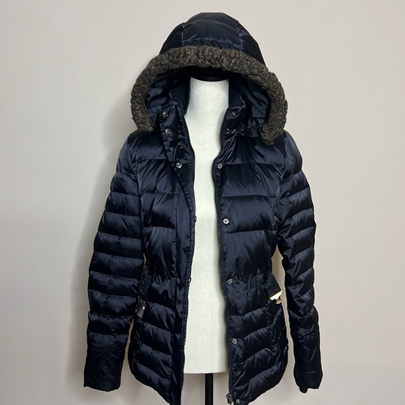Black Puffer Girl Winter Jacket - Picture 6 of 12
